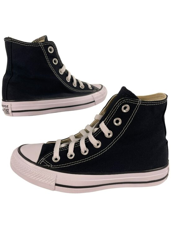 Converse Shoes - Converse Chuck Taylor All Star Hi Black Canvas Unisex Sneakers Sz 4 Men 6 Women